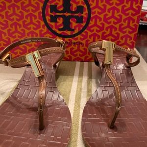 Tory Burch Pauline Wedge T Strap Sandal